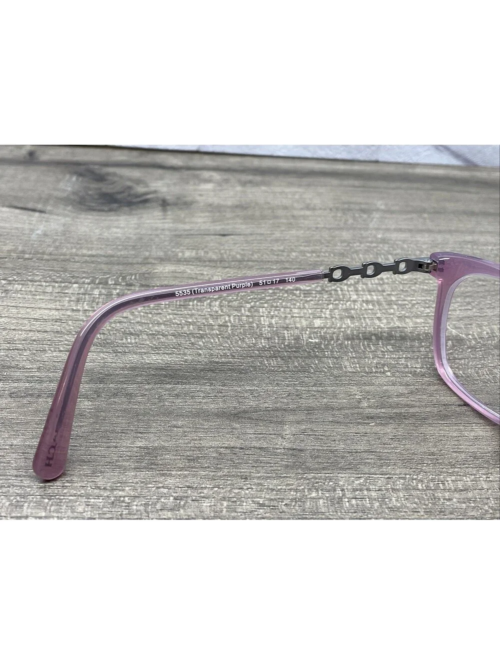 COACH NEW YORK HC6127U 5535 Transparent Purple Eyeglasses Frame 51-17-140
